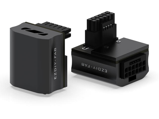 Кабели за компоненти EZDIY-FAB 12VHPWR 600W Power Adapter 90° Black STD