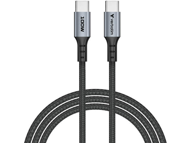 Кабели и Адаптери Verbatim Sync & Charge USB C to USB C 100W 120 cm