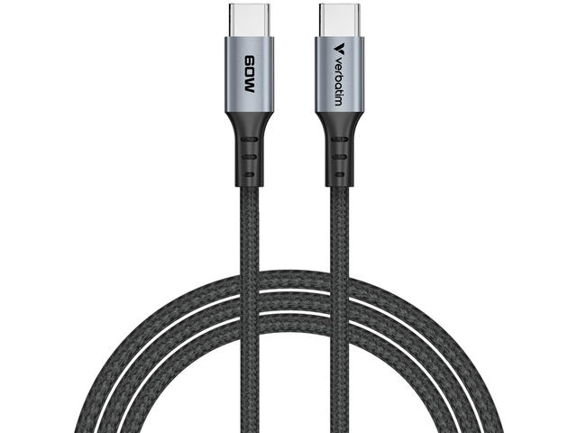 Кабели и Адаптери Verbatim Sync & Charge USB C to USB C 60W 120 cm