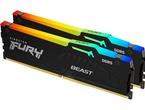 Оперативна памет 32GB (2x16GB) DDR5 6400 MT/s Kingston FURY Beast Black RGB XMP