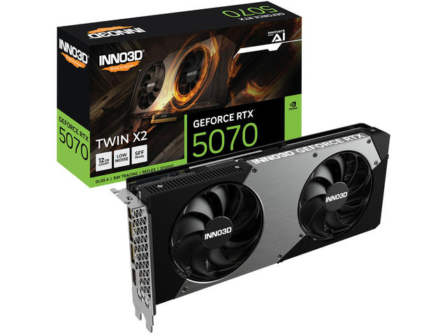Видео карти Inno3D GeForce RTX 5070 Twin X2 12GB