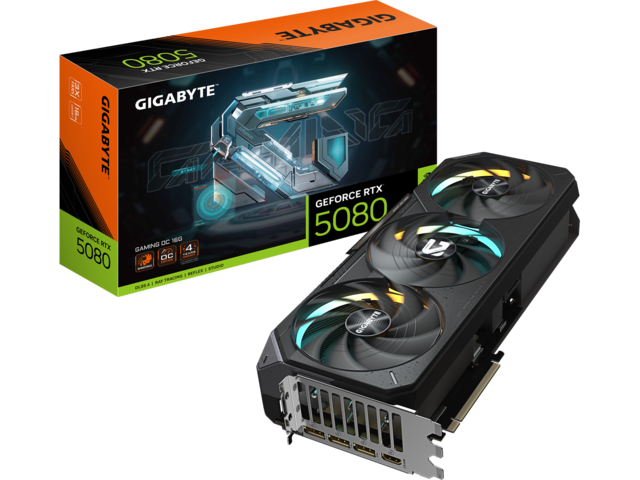 Видео карти GIGABYTE GeForce RTX 5080 GAMING OC 16G