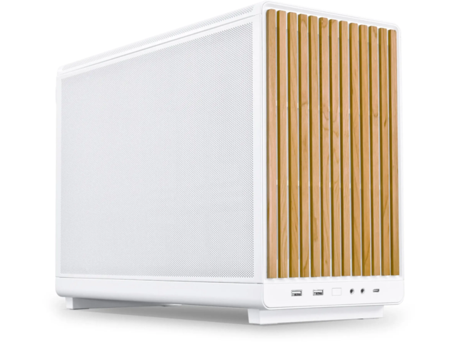 Кутии Lian Li DAN A3-mATX Wood Edition White