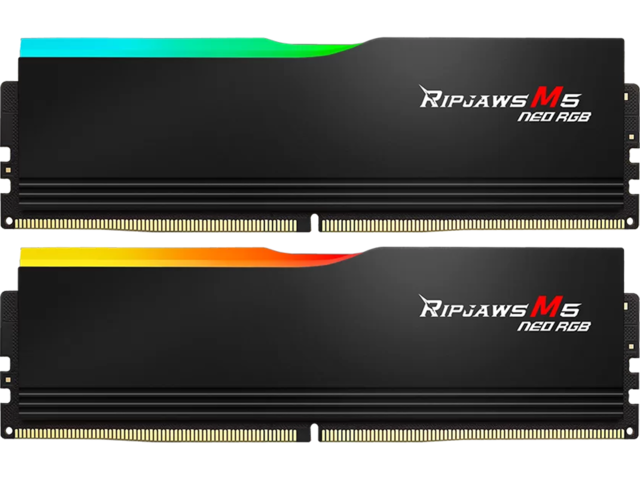 Оперативна памет 32GB (2x16GB) DDR5 6000 MT/s CL28 G.SKILL Ripjaws M5 Neo RGB Black