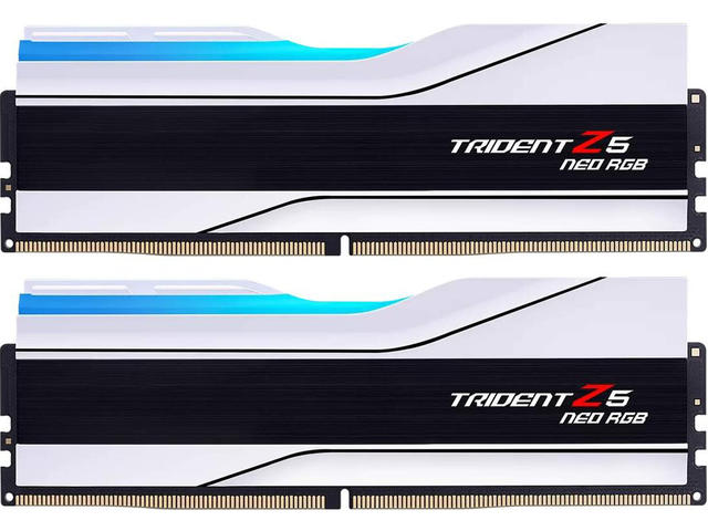 Оперативна памет 64GB (2x32GB) DDR5 6000 MT/s CL26 G.SKILL Trident Z5 Neo RGB White