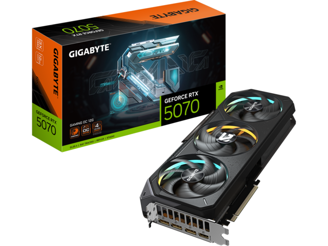 Видео карти GIGABYTE GeForce RTX 5070 GAMING OC 12G