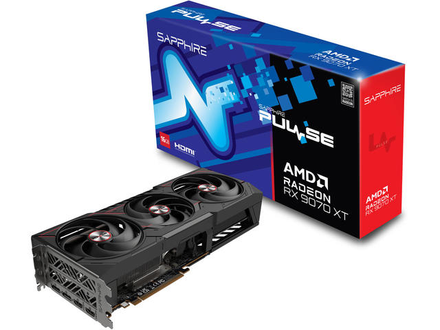 Видео карти Sapphire PULSE AMD Radeon RX 9070 XT 16GB
