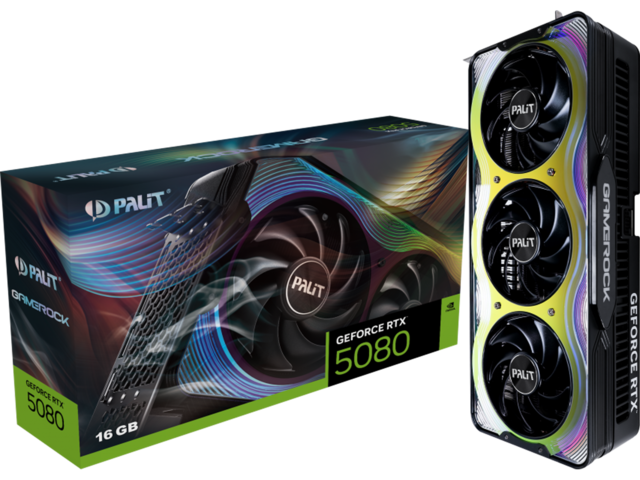 Видео карти Palit GeForce RTX 5080 GameRock 16GB