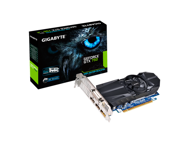 Видео карти GIGABYTE GeForce GTX 750 2GB GDDR5 OC