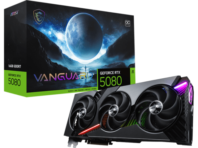 Видео карти MSI GeForce RTX 5080 16G VANGUARD OC