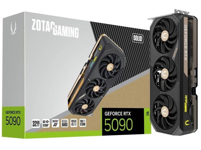 Видео карти ZOTAC GAMING GeForce RTX 5090 SOLID 32GB