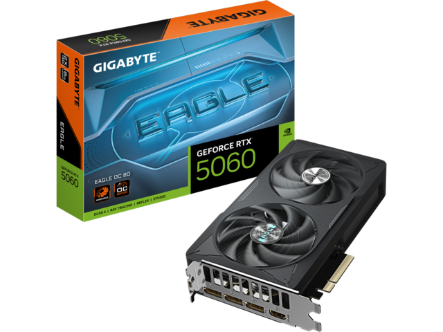 Видео карти GIGABYTE GeForce RTX 5060 EAGLE OC 8G