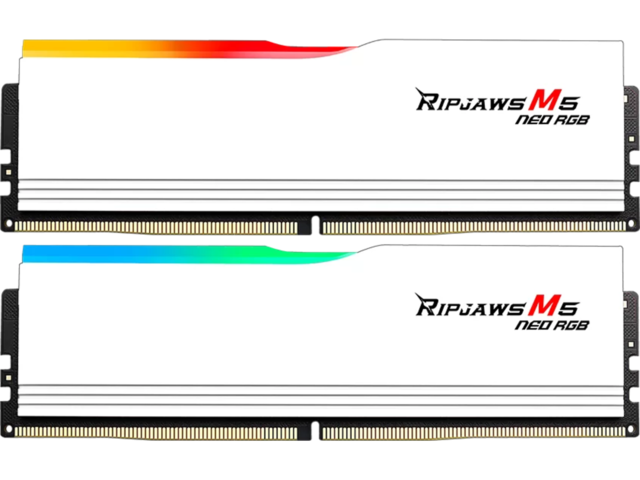 Оперативна памет 48GB (2x24GB) DDR5 6000 MT/s G.SKILL Ripjaws M5 Neo RGB White