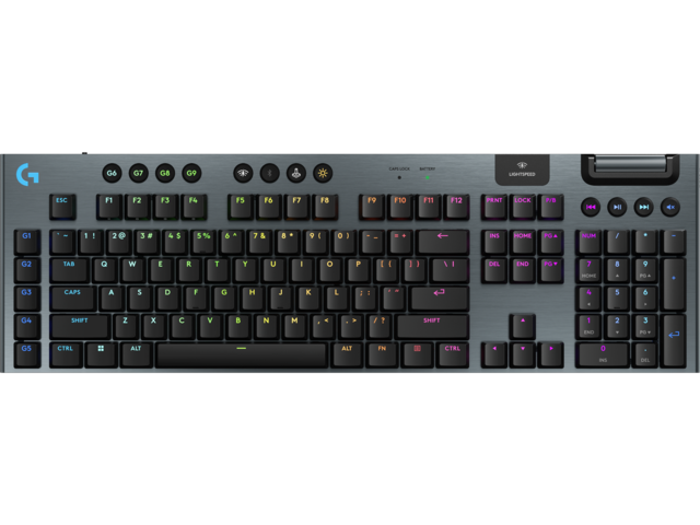 Клавиатури Logitech G915 X LIGHTSPEED, Black US International Clicky