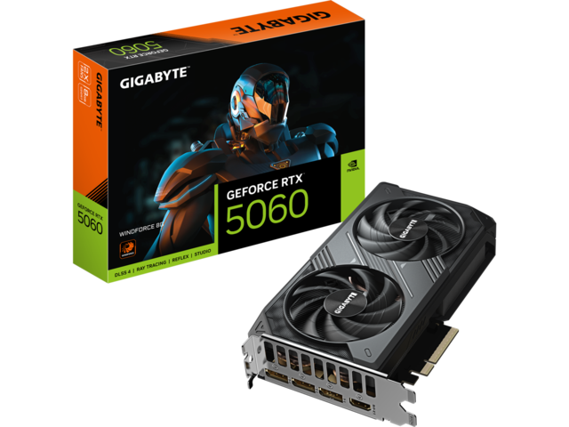 Видео карти GIGABYTE GeForce RTX 5060 WINDFORCE 8G