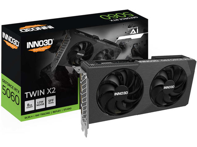 Видео карти Inno3D GeForce RTX 5060 Twin X2 8GB