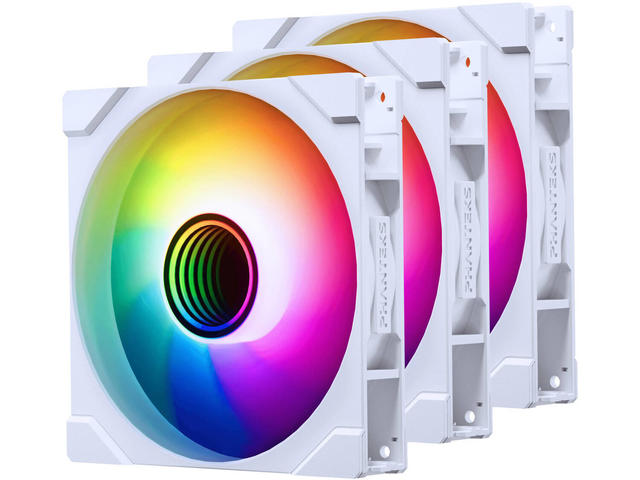 Вентилатори Phanteks M25-140 Gen2 PWM D-RGB Reverse Blade White Triple Pack