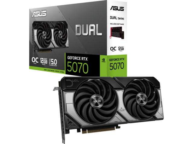 Видео карти ASUS Dual GeForce RTX 5070 12GB OC Edition