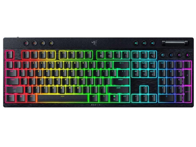 Клавиатури Razer BlackWidow V4 HyperSpeed (Green Switch) - US Layout
