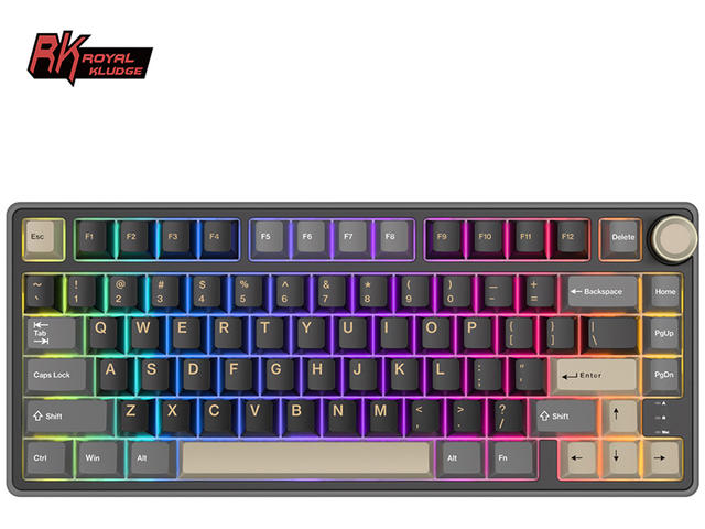 Клавиатури Royal Kludge R75 Phantom, K silver switch