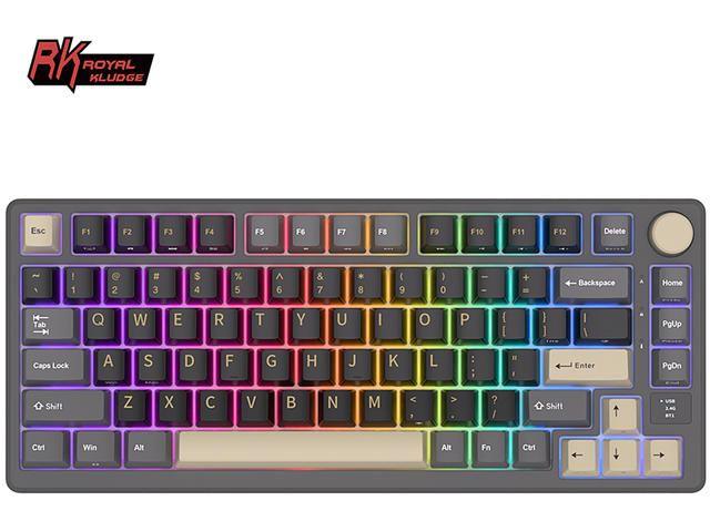 Клавиатури Royal Kludge RK-M75 Phantom, K Silver switch