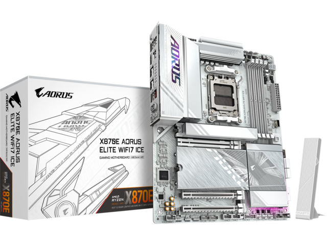 Дънни платки GIGABYTE X870E AORUS ELITE WIFI7 ICE