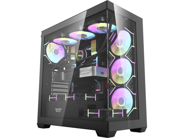 Кутии darkFlash DS900 Black, с вентилатори