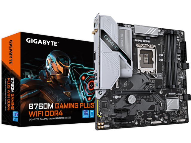 Дънни платки GIGABYTE B760M GAMING PLUS WIFI DDR4