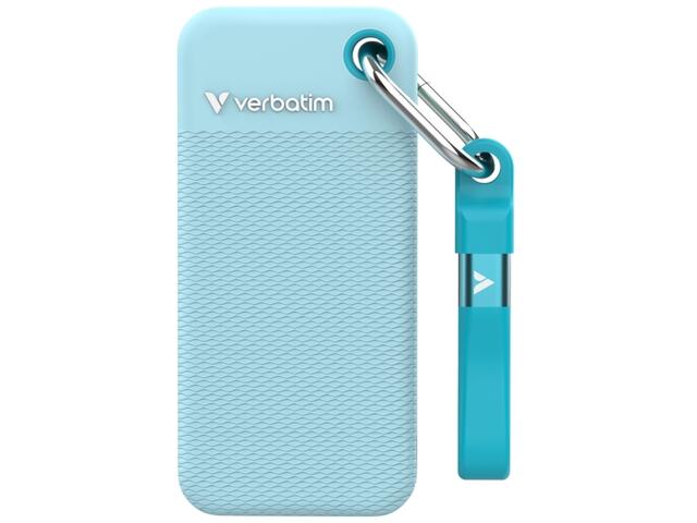 Външни SSD 2TB Verbatim Pocket SSD Polar Blue