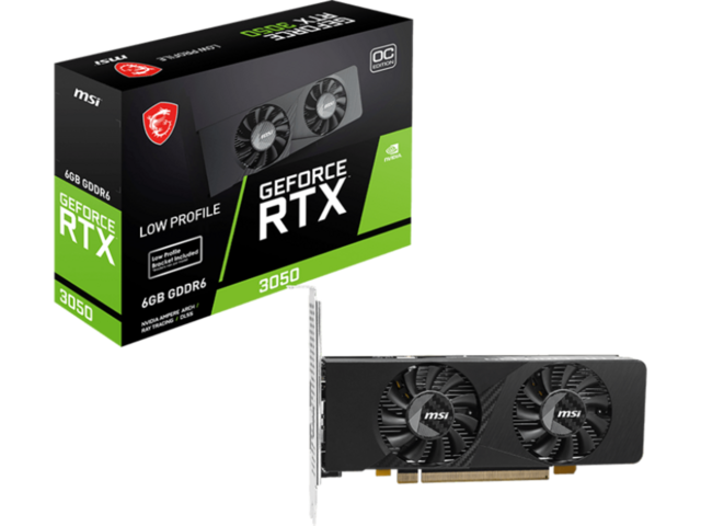 Видео карти MSI GeForce RTX 3050 LP E 6G OC