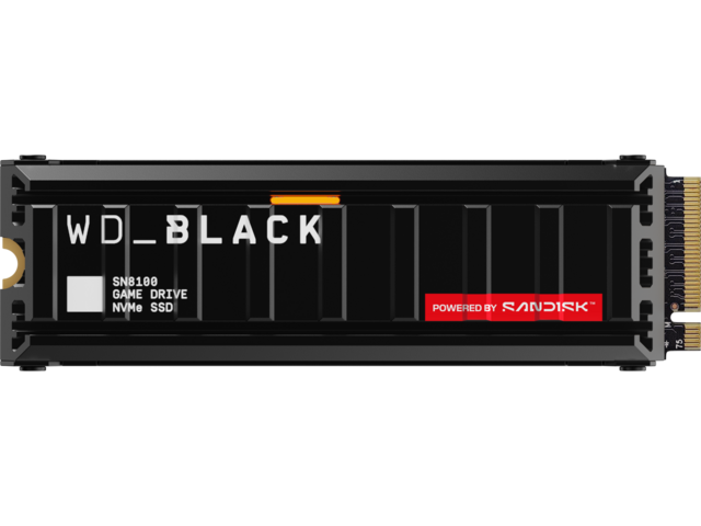 SSD 1TB WD_BLACK SN8100 POWERED BY SANDISK, с Heatsink