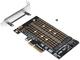 Части и аксесоари Makki PCI-e 3.0 x4 към 2x M.2 NVMe+SATA Адаптер