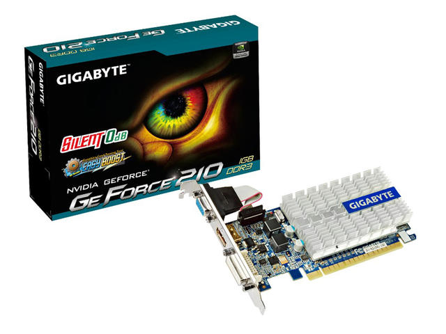 Видео карти Gigabyte GeForce 210 GV-N210SL 1GI