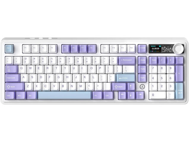 Клавиатури Ajazz AK980 V2 - (English US), Purple- White
