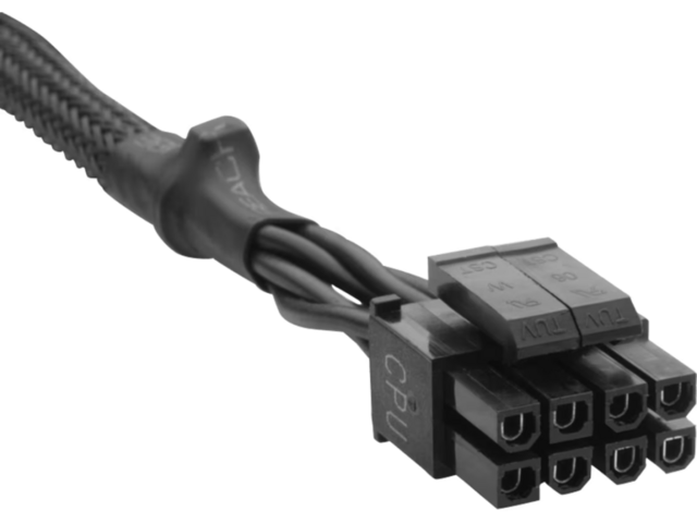 Кабели за компоненти Corsair ATX12V/EPS12V Sleeved black 8-pin (4+4)
