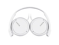 Слушалки Sony MDR-ZX110, в бяло