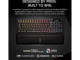 Клавиатури CORSAIR VANGUARD 96 Wireless Mechanical Gaming Keyboard, Backlit RGB LED, CORSAIR MLX Plasma, Black, Black PBT DS Keycaps