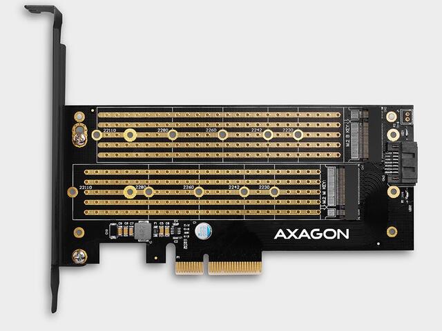 Кабели и Адаптери AXAGON PCEM2-D PCI-E 16x - M.2 SSD NVMe