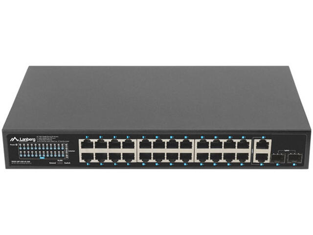 Мрежово оборудване Lanberg RSGE-24P-2GE-2S-360