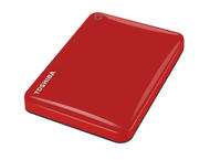 Външни HDD Toshiba Canvio Connect II 1TB, червен