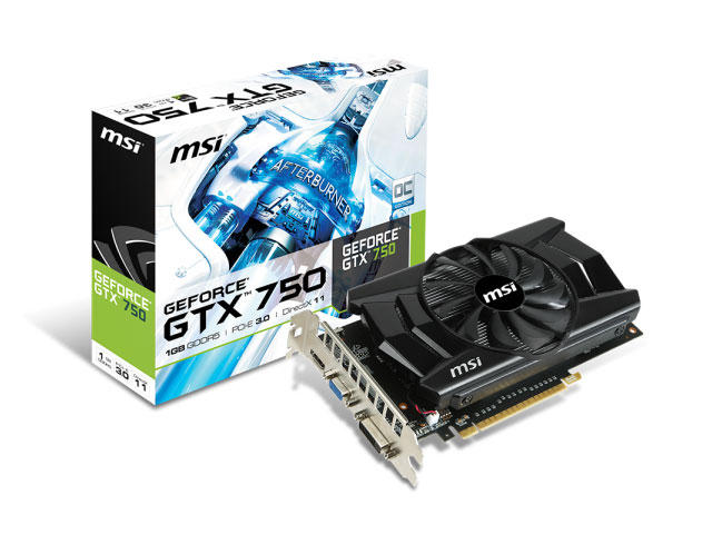 Видео карти MSI GeForce GTX 750