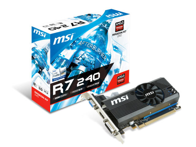 Видео карти MSI Radeon R7 240 2GB LP