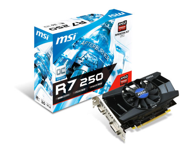 Видео карти MSI Radeon R7 250 2GB OC