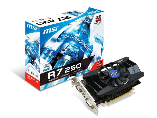 Видео карти MSI Radeon R7 250 1GB OC