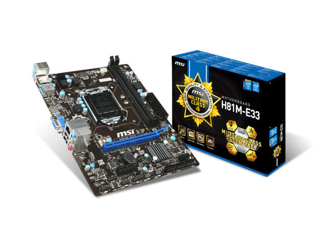 Дънни платки MSI H81M-E33