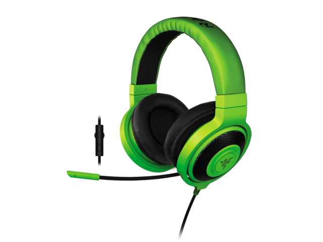 Слушалки Razer Kraken Pro Black 2015, в зелено