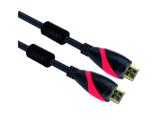 Кабели и Адаптери VCom Кабел HDMI M / M Ultra HD 4k2k Gold +2 Ferrite v1.4 ethernet 3D - CG525D-5 метра
