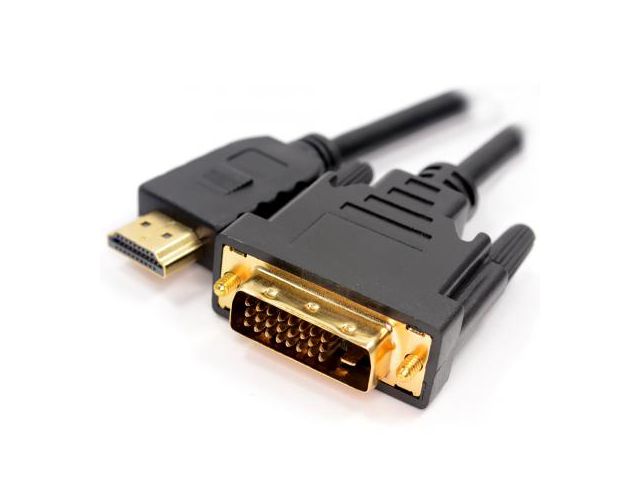 Кабели и Адаптери VCom кабел DVI 24+1 Dual Link M / HDMI M - CG481G-1.5 метра