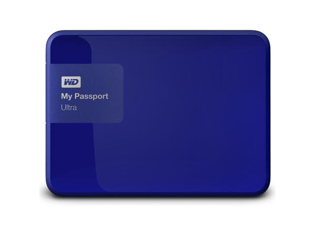 Външни HDD WD My Passport Ultra 500GB USB 3.0, в синьо