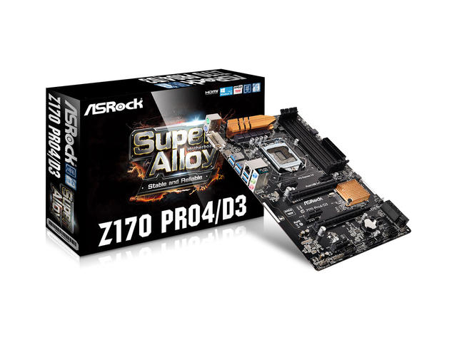 Дънни платки ASRock Z170 Pro4/D3